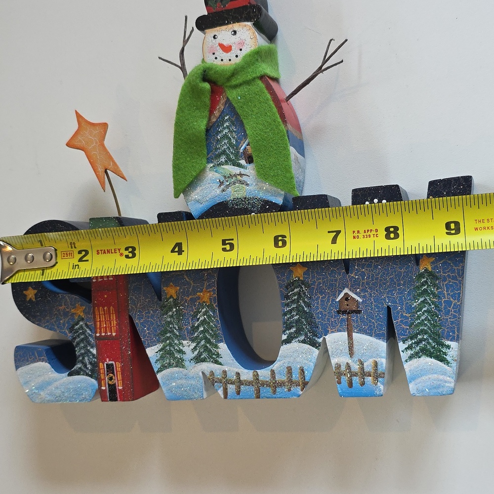 Winter Snowman Decor - Wood - Picture 7 of 7